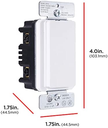 UltraPro 24-Hour Digital in-Wall, Easy-to-Program Timer, Daily presets, to-The-Minute Countdown, ON/Off Override Button, Automatic Lighting Schedule – 40955, 1 Pack, White