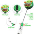 4Pcs Cute Retractable ID Badge Reel, Rubber Plastic Holder Badge Reels Clip for Nurse
