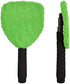 eFuncar Car Windshield Cleaning Tool Bonnets - 6 Pack, 5” Windshield Cleaner Wand Cloths Replacement Pads Thickened Green Coral Fleece Car Window Glass Cleaner Bonnets