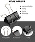 Wiltop 110 Pcs Binder Clips Metal Paper Clamps Black Set Assorted Sizes, Jumbo, Large, Medium, Small, Mini and Micro, 6 Sizes for Office, School and Home