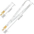 EcoVision Pack of 2 Wrist and Neck Lanyards for ID Badges, Wristlet Keychain Holder Car Key Lanyard for Women and Men