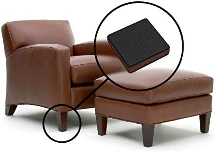 Slipstick GorillaPads CB142 Non-Slip Furniture Pads/Grippers (Set of 8) Furniture Leg Floor Protectors, 2 Inch Square, Black