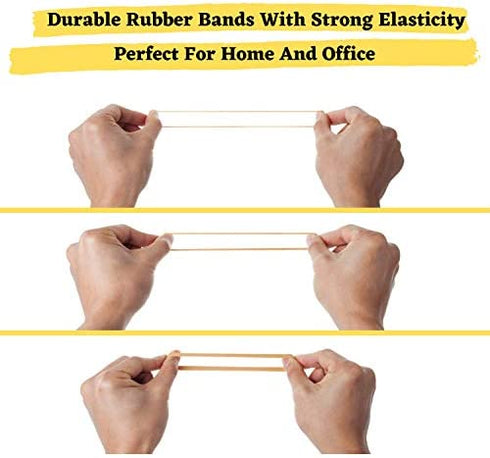 Mr. Pen- Rubber Bands Assorted Sizes, 300gr, Yellow, Rubber Bands, Rubber Bands Office Supplies, Elastic Bands, Assorted Rubber Bands, Rubber Bands Thick, File Rubber Bands, Rubber Bands Bulk