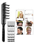 CombPal Scissor Clipper Over Comb Hair Cutting Tool - Barber Hair cutting kit - DIY Home Hair cutting Guide Comb Set (Classic Set, Black)