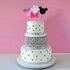 Finduat 24 Pack Cute Minnie Mouse Inspired Cupcake Toppers Kids Birthday Party Supplies Decorations And Cupcake Party