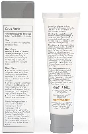 CariFree Gel 1100 (Citrus): Anti-Cavity Toothpaste | Nano Hydroxyapatite | Cavity Prevention | Freshens Breath and Moistens Mouth | Dentist Recommended for Oral Care