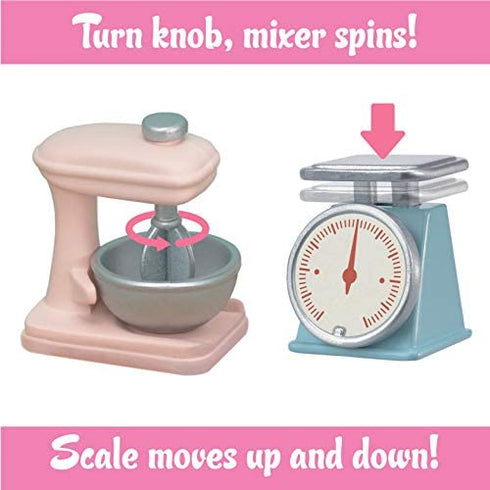 Calico Critters Kitchen Island, Toy Dollhouse Furniture and Accessories Set