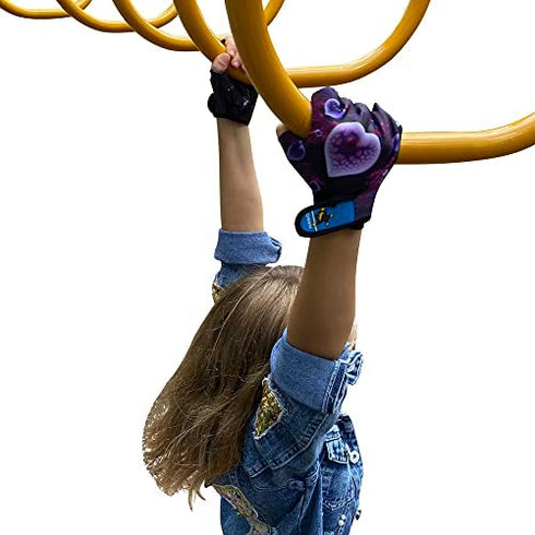 Monkey Bar Gloves 7 and 8 Years Old Kids with Grips Control Monkey Bars Kids bar Gloves Kids Gymnastic Gloves Bars Kids Bike Gloves Girls Monkey bar Gloves