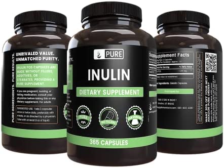 Pure Original Ingredients Inulin (365 Capsules) No Magnesium Or Rice Fillers, Always Pure, Lab Verified