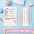 WERNNSAI Glitter Ice Cream Party Invitations with Envelopes - 20 Count Pink Sweet Popsicle Fill in Invite Cards for Girls Birthday Baby Shower Wedding Summer Pool Beach Party Supplies