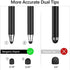 Bargains Depot 2-in-1 Stylus Touch Screen Pen for iPhone, Ipad, iPod, Tablet, Galaxy and More with 20Pcs Rubber Tips (Black)