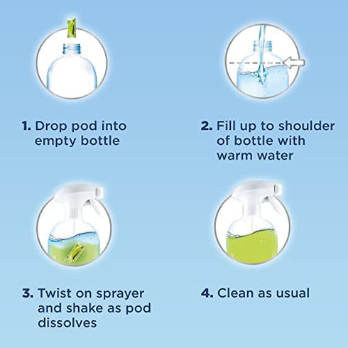 Windex Dissolve Concentrated Pods, Multisurface Cleaner, 3 Concentrated Dissolvable Refill Pods