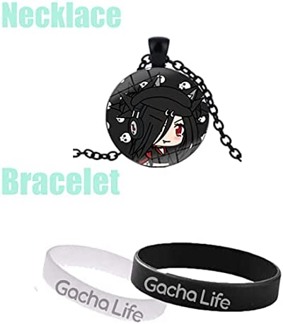 Gacha Life Set Backpack Bag Stickers Keychain Phone Holder Pins Poster Pillow Case (A)