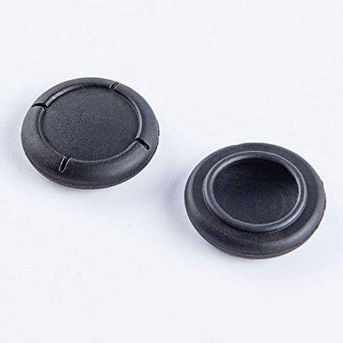 BRHE Replacement Thumb Grip Caps for Nintendo Switch 3D Analog Stick and Switch Lite Joystick Silicone Rubber Cover Set (Black)