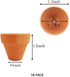 Yishang Mini Terracotta Pots with Drainage Holes - 1.2 inches Succulent Cactus Nursery Planter,Tiny Clay Nursery Pots for Indoor/Outdoor Mini Plant, DIY Crafts, Wedding Favors(18 Pack)