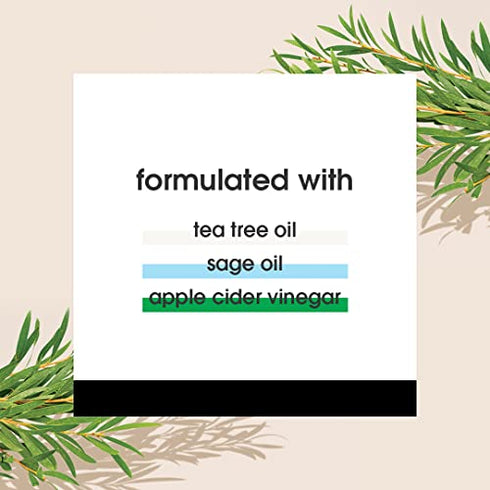Yes To Tea Tree Scalp Treatment, Soothing Formula To Remove Build Up, Leaving Scalp Cleansed & Calm, With Tea Tree, Witch Hazel, Apple Cider Vinegar & Sage Oil, Natural, Vegan & Cruelty Free, 3 Fl Oz