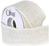 Berwick Offray 1.5" Wide Craft Burlap Ribbon, White, 3 Yards