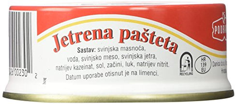 Podravka Jetrena Pasteta 3.5 Oz Liver Pate (Pack of 2)