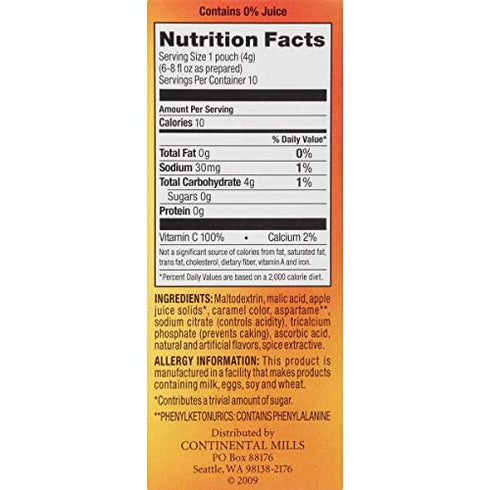 Alpine Sugar-Free Spiced Apple Cider Mix - Pack of 2