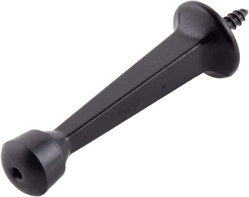 HOME MASTER HARDWARE Solid Heavy Duty Door Stops Door Stoppers 3" Oil Rubbed Bronze w/ Rubber Tip 12 Pack