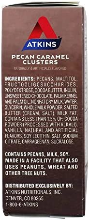 Atkins Endulge Pecan Caramel Clusters, 0.49 Ounce (Pack of 10)