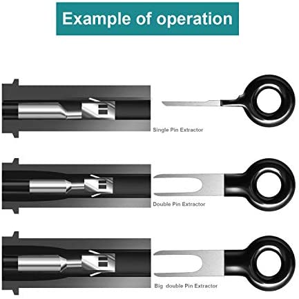 MENKEY Terminal Removal Tool Kit for Car, 39 Pieces Wire Connector Pin Release Key Extractor Tools Set for Most Connector Terminal