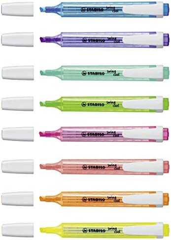 Highlighter - STABILO Swing Cool Wallet of 8 Assorted Colours