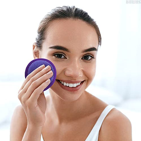 Makeup Remover Cloth Exfoliating Face Scrub - 3Pcs Microfiber Cloth Facial Blackhead Remover Reusable Eye Makeup Remover Pads Face Cleansing Wipes for Women, Men - Exfoliating Washcloth Acne Wipes