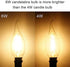 BRIMAX 6-Watt (60-Watt Equivalent), Clear, 600-Lumen, 80+ CRI, 2700K Warm White, Dimmable, B11 (E12 Candelabra Base) LED Candle Light Bulb, 6-Pack