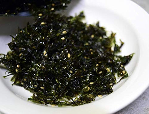 Korean Premium Roasted and Sea Salted Seasoned Seaweed Laver Snack 50g (Pack of 2)