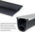 Garage Door Seals Bottom Rubber with Pre-drilled Aluminum Track Retainer Base Kit,Heavy-Duty U Shape +O Ring Combination Garage Door Weather Stripping Kit (16 Ft)