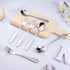 12 Pieces Stainless Steel Kids Silverware Set Children's Safe Flatware Cute Bear Baby and Toddler Spoon and Fork Set Kids Utensils Metal Cutlery Set,6 x Child Forks,6 x Children Tablespoons