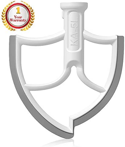 6 Quart Kitchen Aid Mixer Attachments, Flex Edge Beater Paddle with Scraper for 6 QT Bowl-lift Kitchen Aid Stand Mixer, 6 QT Mixer Accessory Replacement.