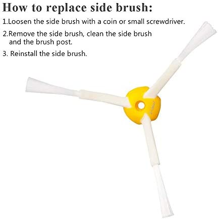 EEEKit 3 Pack 3 Arm Side Brushes Kit for iRobot Roomba 500 & 600 & 700 Series 600 610 620 760 770 780 Vacuum Cleaner Replacement Set