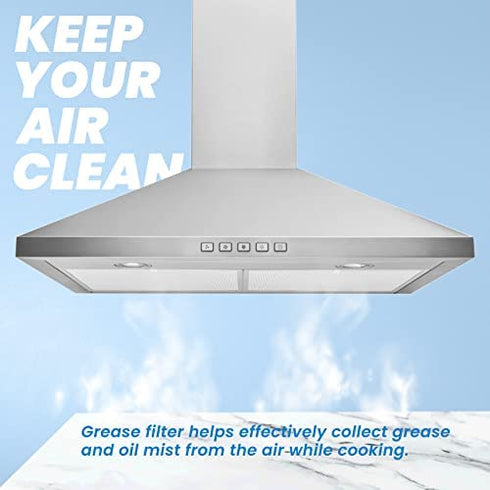 Range Hood Filter - Compatible with NuTone Allure WS1 QS2 and Broan QS1 30" Range Hoods - replace Broan Model BPS1FA30, 99010299 - 2 Pack