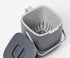 Litem Food Waste Basket Bin a countertop Bucket with Extra Long Handles for Your conveniences 0.68 Gallons (2.6L) (Dark Gray)