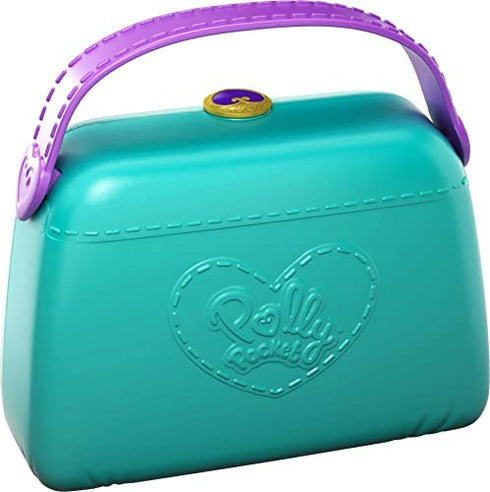 Polly Pocket Pocket World Mini Mall Escape Purse-Shaped Compact With Micro Polly And Lila Dolls, Surprise Reveals, Movie Theater, Elevator, Dressing Room, Scooters & More; Ages 4 And Older