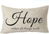 FELENIW Set of 4 Faith Love Hope Family Believe Blessed Living Learning Working Encourage Quote Cotton Linen Decorative Throw Pillow Cover Cushion Case Lumbar 12x20 inches