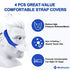 Medihealer CPAP Strap Covers-Headgear Strap Cover Compatible with DW Headgear,Comfort CPAP Pads Strap Covers for Airfit P10 Strap|No Irri-tation&No Red Marks.(Pack of 4)