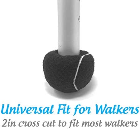 Pre-Cut Walker Glide Balls - 15 Colors & Styles (Black)
