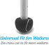 Pre-Cut Walker Glide Balls - 15 Colors & Styles (Black)