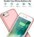 Battery Case for iPhone 6s Plus/6 Plus/7 Plus/8 Plus 8500mAh, Rechargeable Charging Case for iPhone 6Plus Extended Battery Pack Charger Apple 6s Plus Portable Power Bank Cover for 7P 8P (Rose Gold)