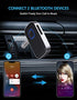 COMSOON Bluetooth 5.0 Receiver for Car, Noise Cancelling Bluetooth AUX Adapter, Bluetooth Music Receiver for Home Stereo/Wired Headphones/Hands-Free Call,16H Battery Life-Black+Silver