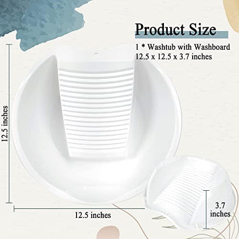 Washboard Washing Clothes Hand Wash Board - Bucket, Basin for Laundry