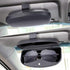 MOSISO Car Visor Sunglasses Case, Universal Automotive ABS Eyeglasses Holder Protective Box Clip Eyewear Hard Shell Storage Organizer with Magnetic Closure and Double Card Clamp, Space Gray