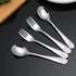 12 Pieces Stainless Steel Kids Silverware Set Children's Safe Flatware Cute Bear Baby and Toddler Spoon and Fork Set Kids Utensils Metal Cutlery Set,6 x Child Forks,6 x Children Tablespoons