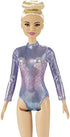 Barbie Rhythmic Gymnast Blonde Doll (12-in) with Colorful Metallic Leotard, 2 Clubs & Ribbon Accessory, Great Gift for Ages 3 Years Old & Up