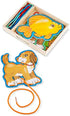 Melissa & Doug Lace and Trace Activity Set: Pets - 5 Wooden Panels and 5 Matching Laces - Lacing Toys For Toddlers, Fine Motor Skills Threading Cards, Lacing Cards For Preschoolers And Kids Ages 3+