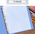 TYH Supplies 500 Slot Heavyweight Business Card Sleeve Sheet Protectors 11 Hole Clear Double Sided 20 Slots Per Page