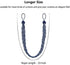 2 Pieces Braided Curtain Tiebacks Rope Belt Curtain Ties and 2 Pieces Hooks Metal Curtain Tieback Hooks for Window Curtain Accessories (Navy Blue and Silver)